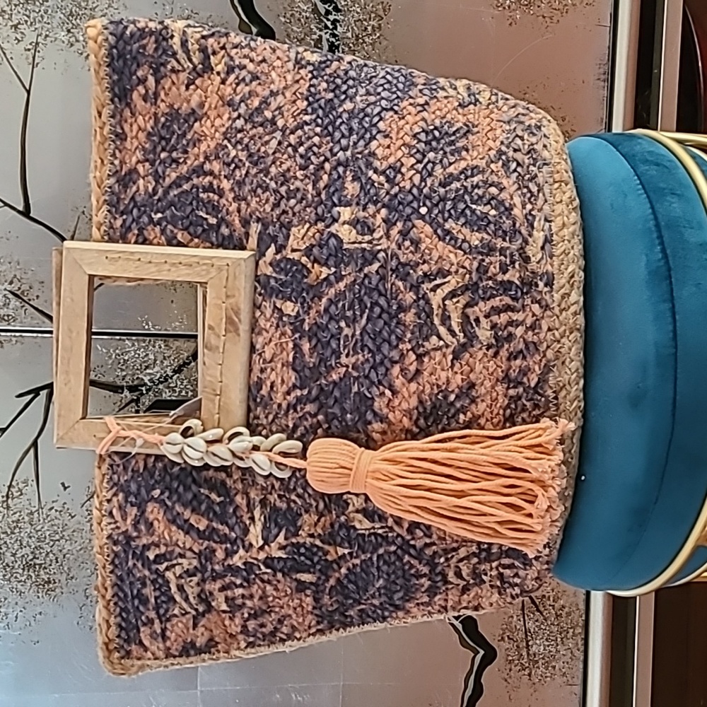 Handmade Jute Handbag with Tassel